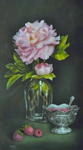 Peonies & Raspberry Jam E Tutorial